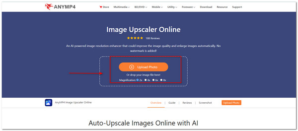AnyMP4 Image Upscaler Online