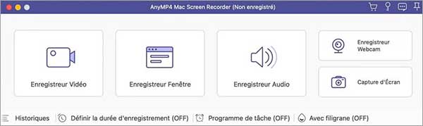 AnyMP4 Mac Screen Recorder Interface