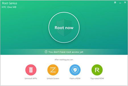 Rooter l'appareil Android avec Root Genius