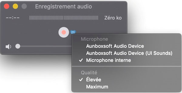 Enregistrer la voix sur Mac avec QuickTime Player