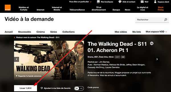 Télécharger The Walking Dead depuis orange.fr