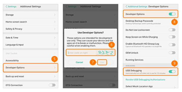 Activer le débogage USB sur OPPO Phone