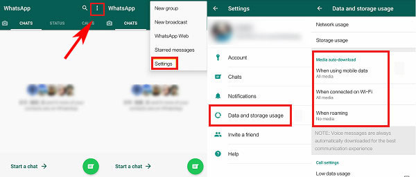 Enregistrer automatiquement les photos WhatsApp sur Android