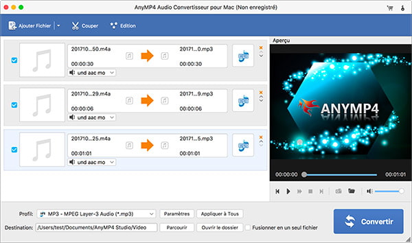 Audio Convertisseur pour Mac