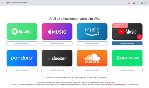 Convertir YouTube en MP3 avec TopVox All Music Converter