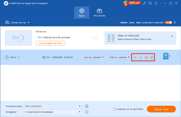 Éditer la vidéo Blu-ray