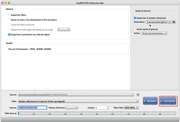 Commencer à transformer DVD en ISO
