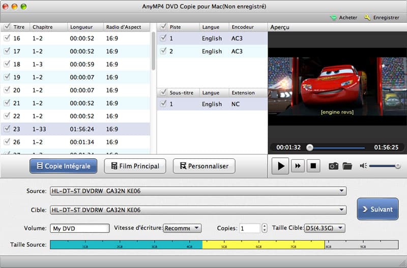 DVD Copie pour Mac