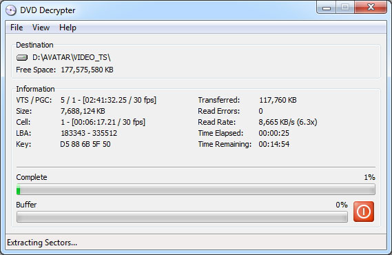 Dupliquer un DVD protégé avec DVD Decrypter