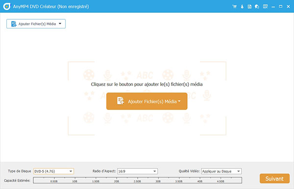 L'interface d'AnyMP4 DVD Créateur