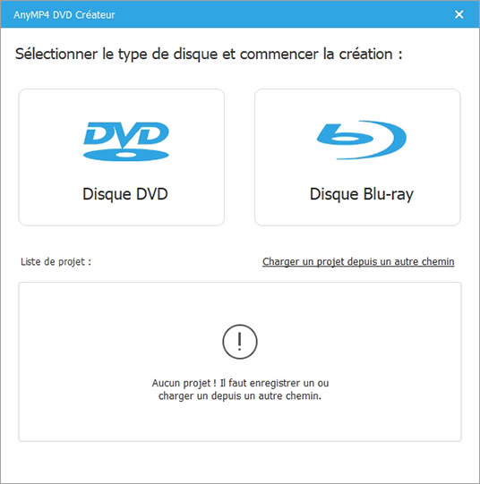 Sélectionner Disque Blu-ray