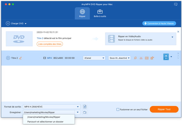 Enregistrer et copier le DVD