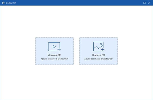 Créateur de GIF avec des vidéos ou des images