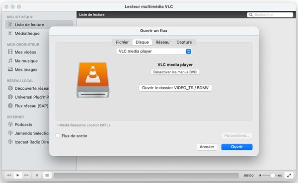 Utiliser VLC pour copier dvd sur Mac