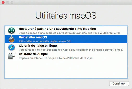 Utilitaires macOS
