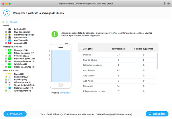 Analyser des données iPhone