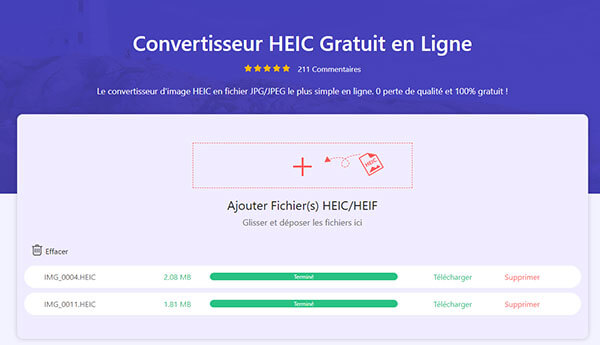 Convertir HEIC en JPG en ligne