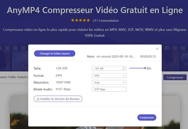 Compresser une vidéo en ligne