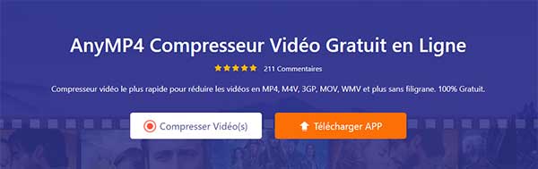AnyMP4 Compresseur Vidéo Gratuit en Ligne