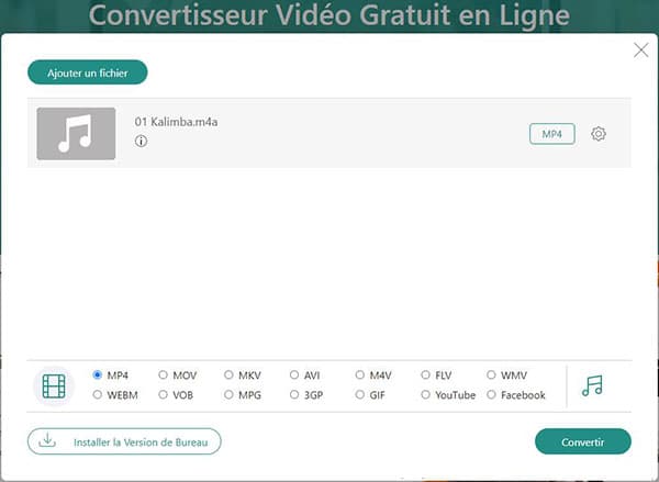 Convertir la vidéo Twitter en ligne