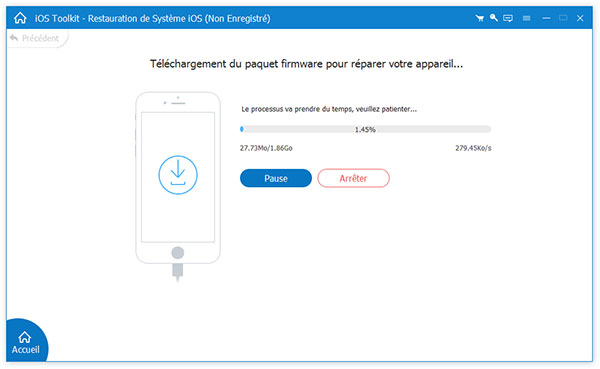 Réparer le système iOS