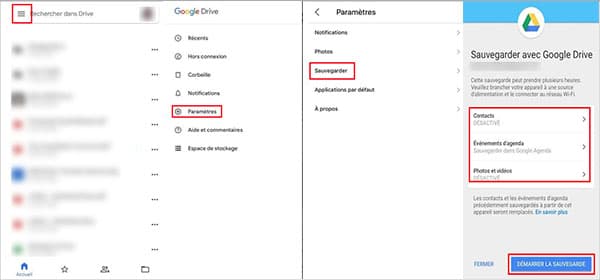 Transférer iPhone vers Android avec Google Drive