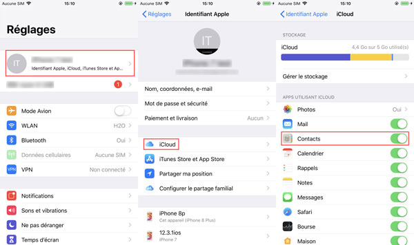 Supprimer tous les contacts iPhone synchronisés avec iCloud