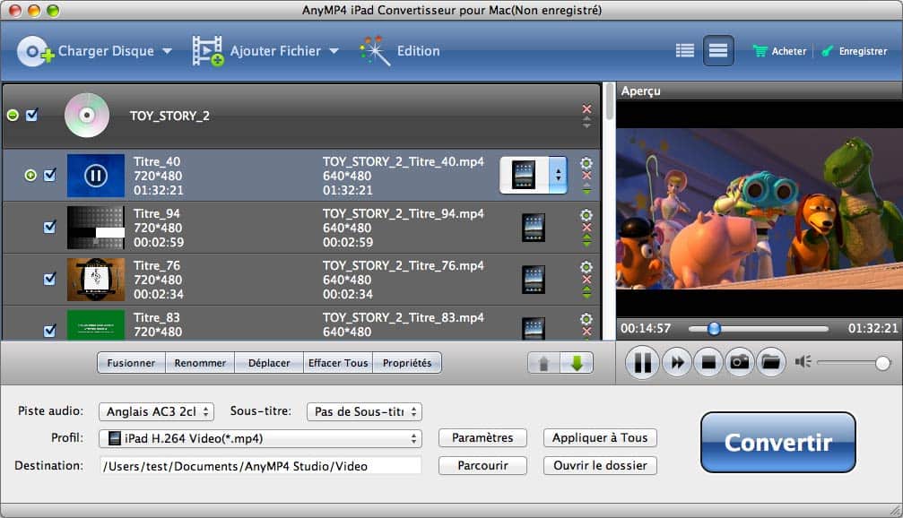 AnyMP4 iPad Convertisseur pour Mac