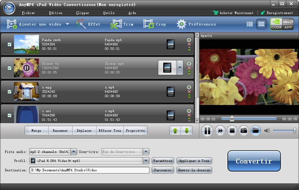 AnyMP4 iPad Vidéo Convertisseur