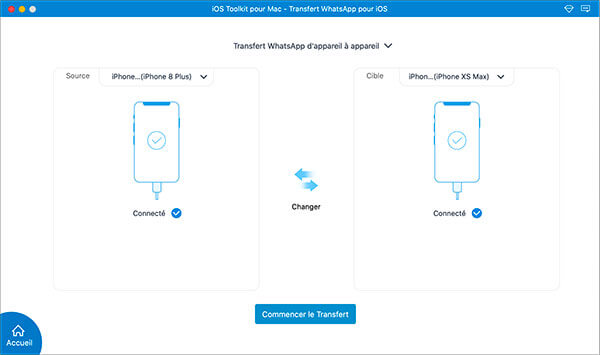 Connecter deux appareils iPhone à Mac