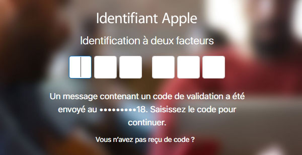 Connecter à votre Apple ID