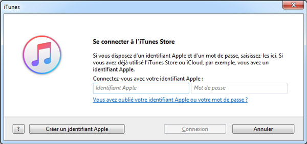 Connecter à iTunes