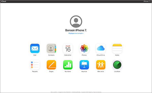 Ouvrir iCloud sur Mac