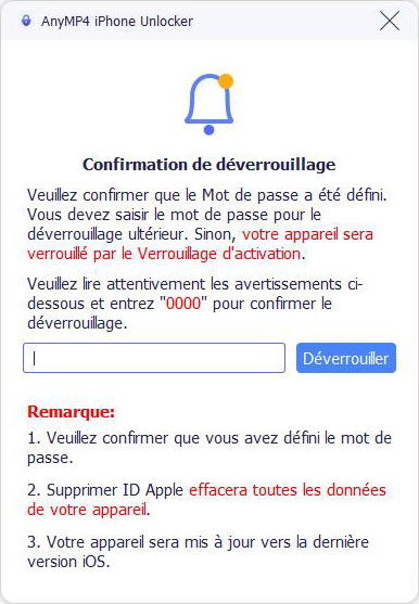 Confirmer le mot de passe d'écran de votre iPhone