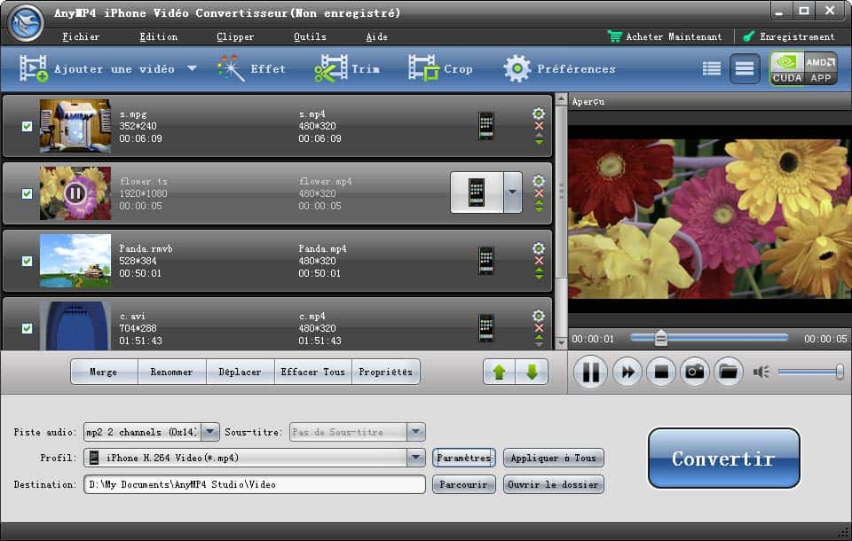 AnyMP4 iPhone Vidéo Convertisseur