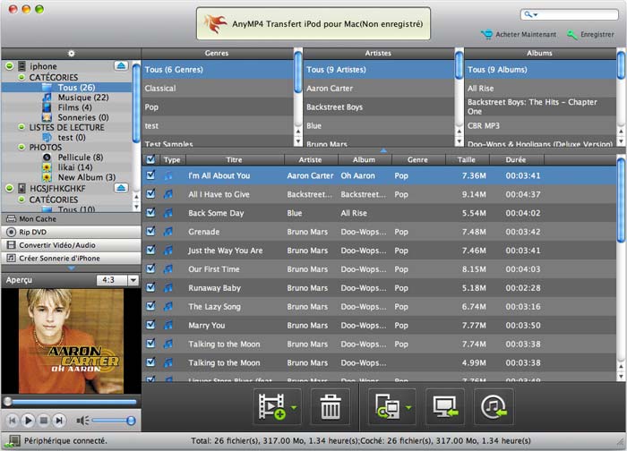 AnyMP4 Transfert iPod pour Mac