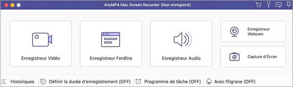 L'interface de Screen Recorder