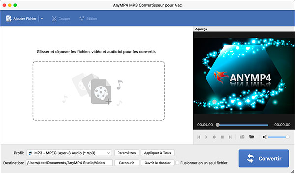 Interface du logiciel