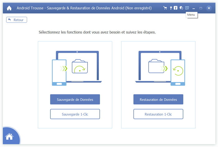 Sauvegarde ou Restauration de Données Android