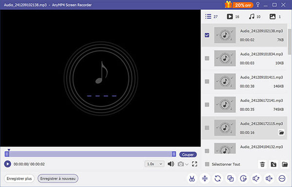 Éditer l’audio