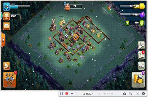 Enregistrer une vidéo Clash of Clans