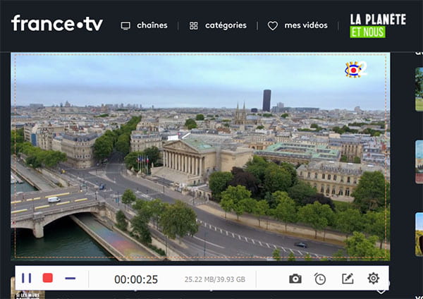 Éditer une vidéo France.tv en cours d'enregistrement