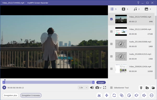 Enregistrer le film 4k