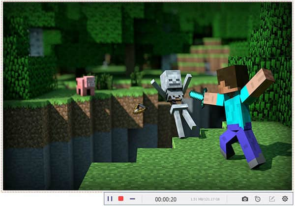 Enregistrer la vidéo Minecraft