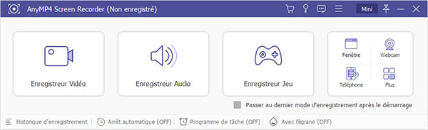 Lancer l'enregistreur audio