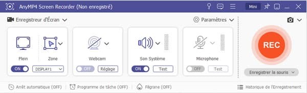 Faire une capture vidéo dans Windows 11 avec AnyMP4 Screen Recorder
