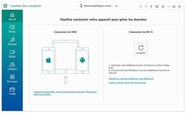 Interface de TransMate