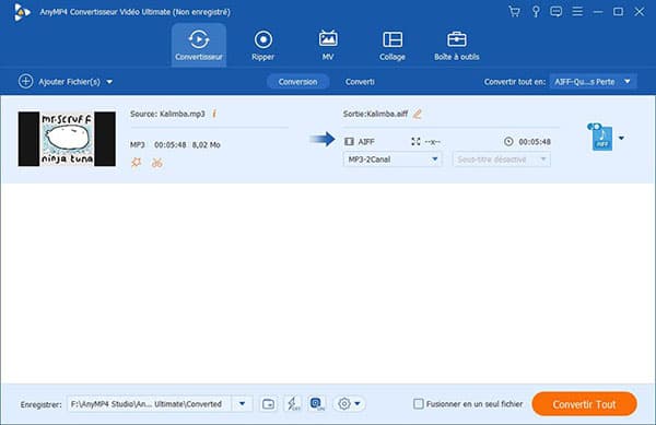 Convertir MP3 en AIFF