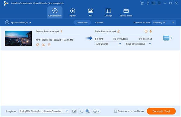 Convertir MP4 en format TV