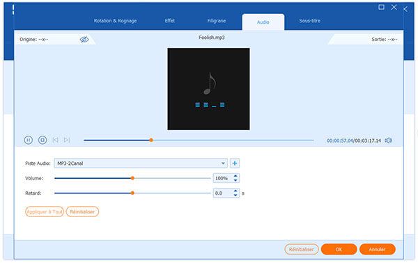 Éditer l'audio pour enlever le son d'une vidéo MP4